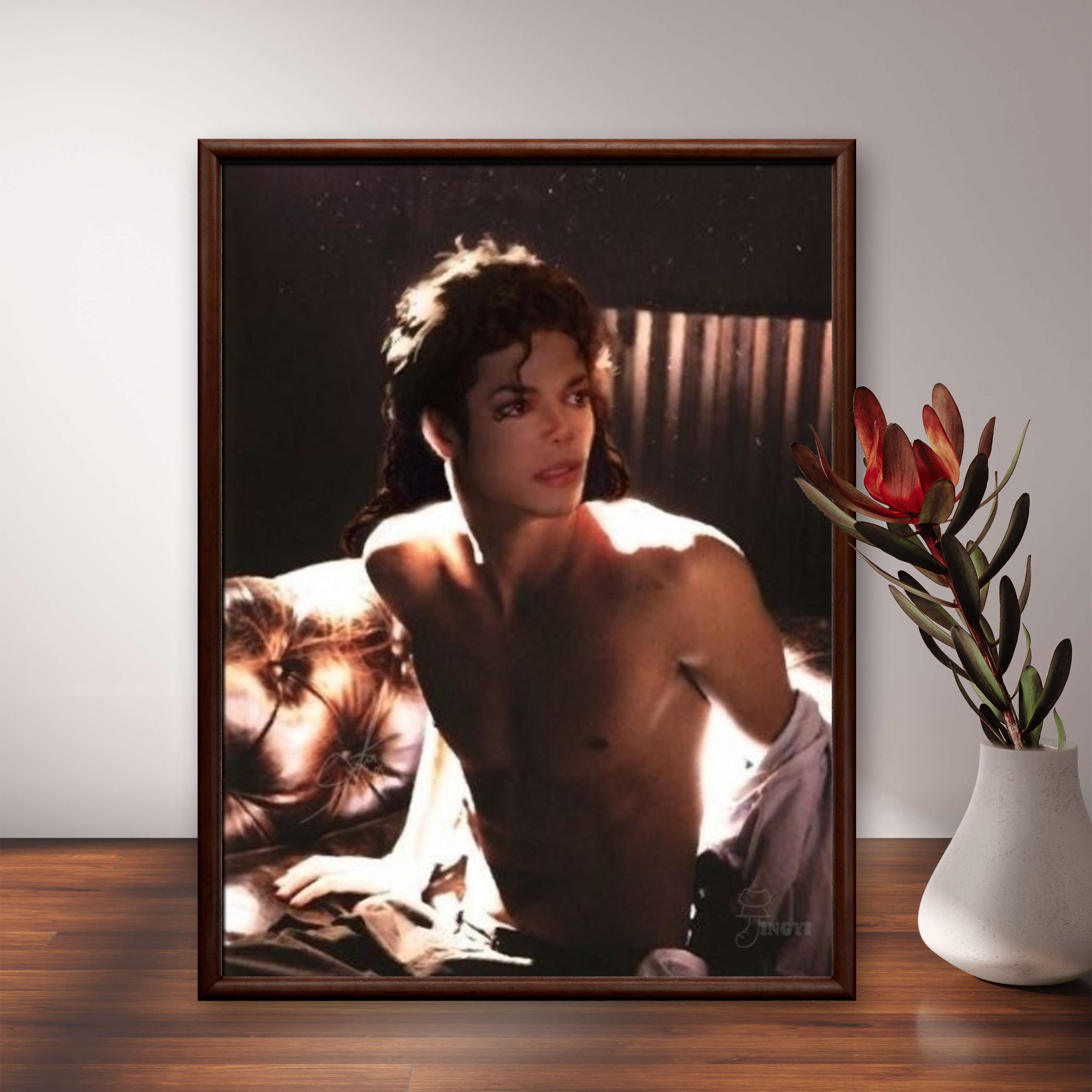 2026年 ポップの新王 マイケル・ジャクソン 5Dダイヤモ - Photo Mosaic Print のレビューと価格