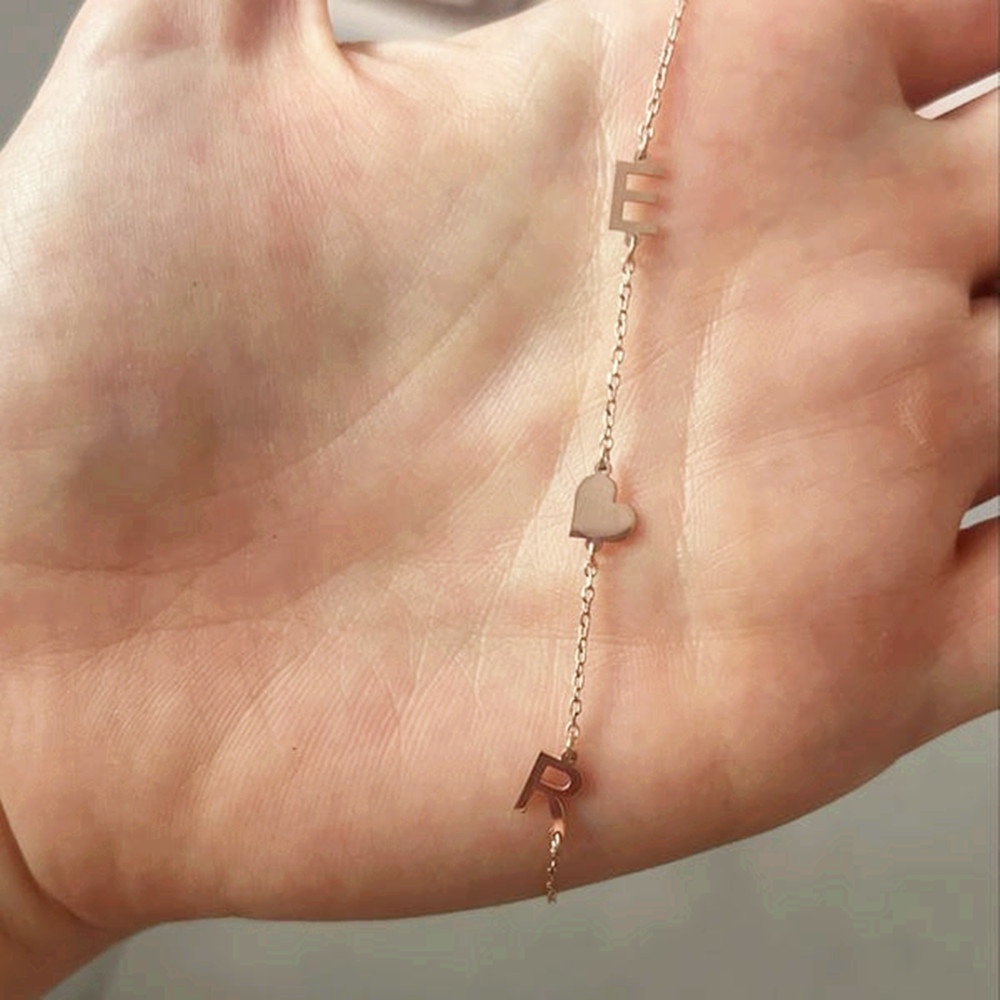 イニシャル入りネックレス、カップル用ジュエリー、ステンレス製 - Birth Flower Necklace のレビューと価格