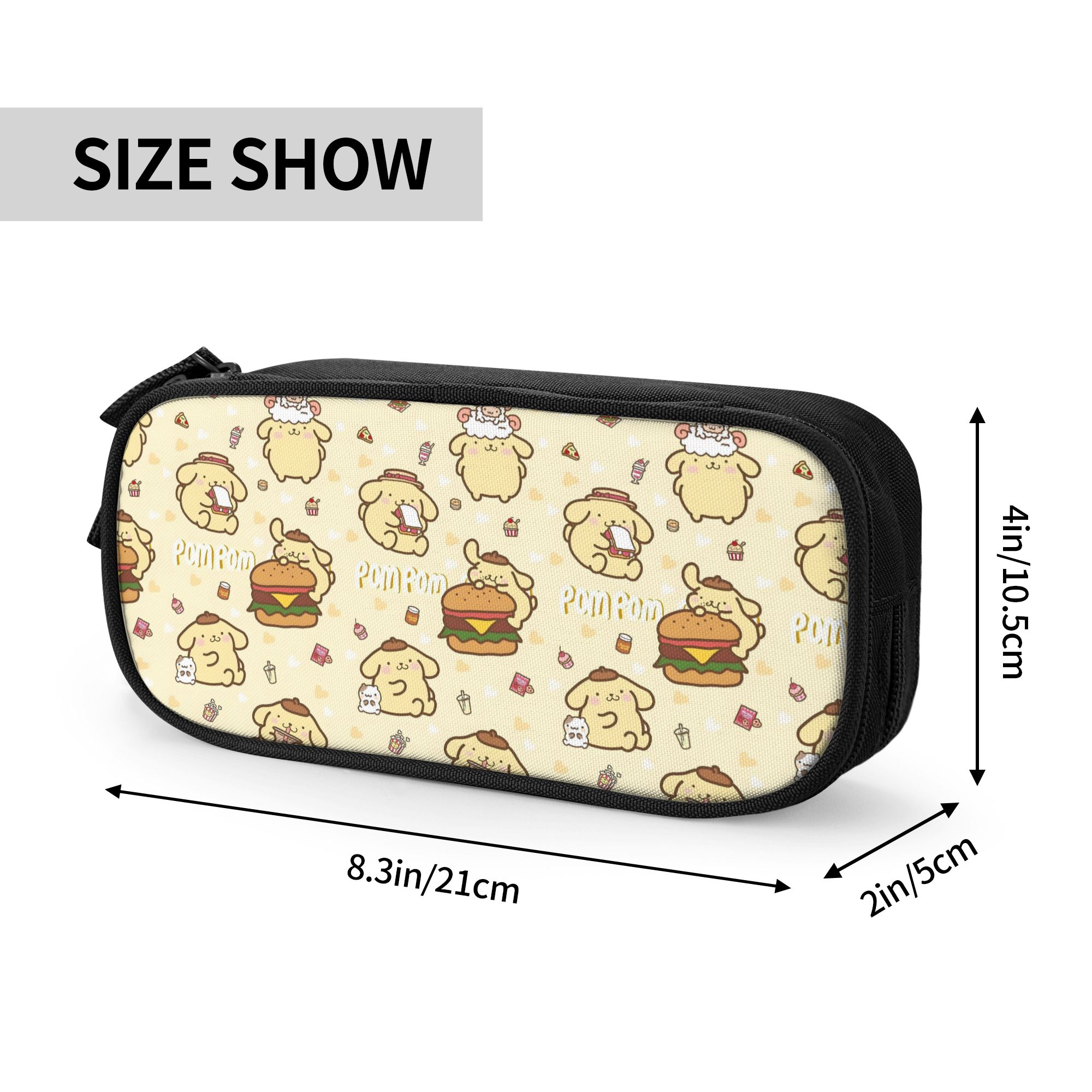 かわいい P-ポムポムプリン ペンケース ユニセックス用 カ - Pet Portrait Custom のレビューと価格