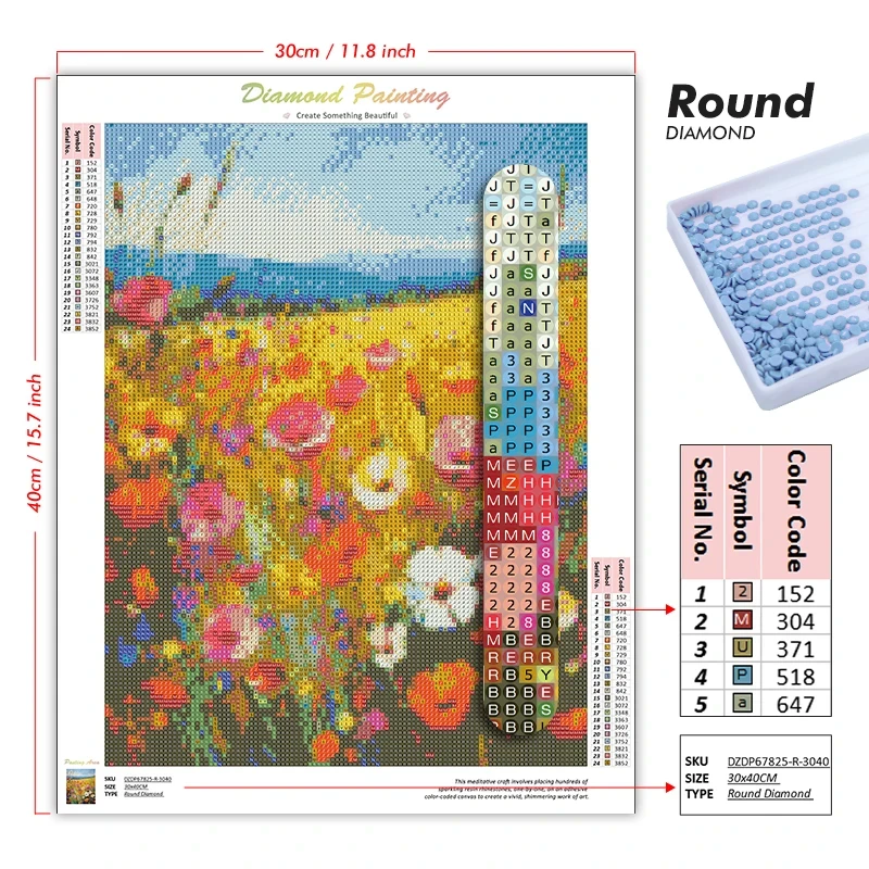 ダイヤモンドペイント、可愛らしい白いウサギが花柄の熱気球の中 - Photo Mosaic Print のレビューと価格