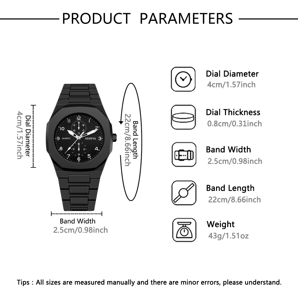 1つだけの新しい腕時計。多角形の文字盤が特徴で、ファッション - Coordinates Bracelet のレビューと価格